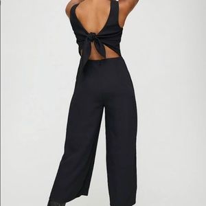 Aritzia Ecoulement jumpsuit - scoop neck with back tie.